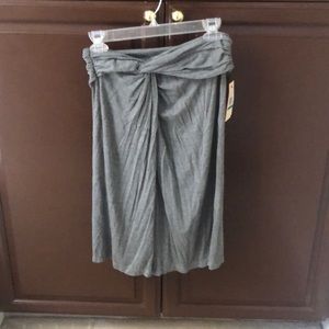 Grey jersey skirt